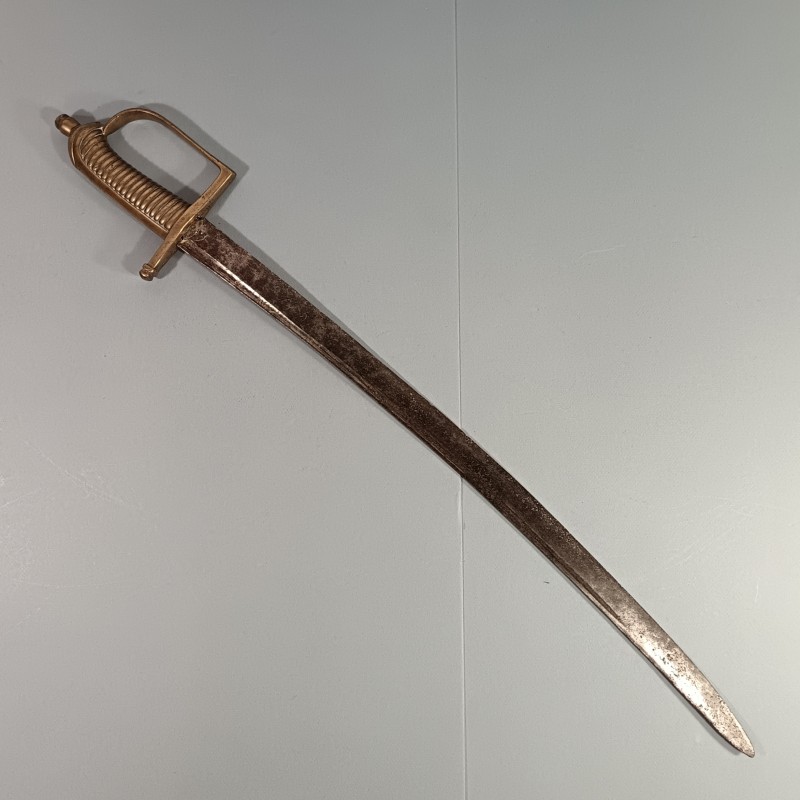 SABRE BRIQUET MODELE 1767 REVOLUTION ET EMPIRE 1790 - 1801 LAME ANCIENNE